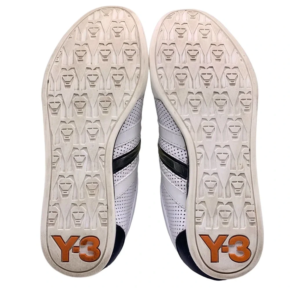 Yohji Yamamoto x adidas | Men | Y-3 Three Stripe Leather Sneakers | Size 5